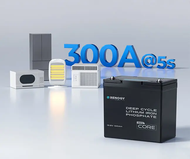 Renogy 12 V 100 Ah LiFePO4-Akku mit Bluetooth- und Selbsterwärmfunktion, 12 V Lithium-Freizeitbatterie über 5000 Deep Cycles – Detail 5