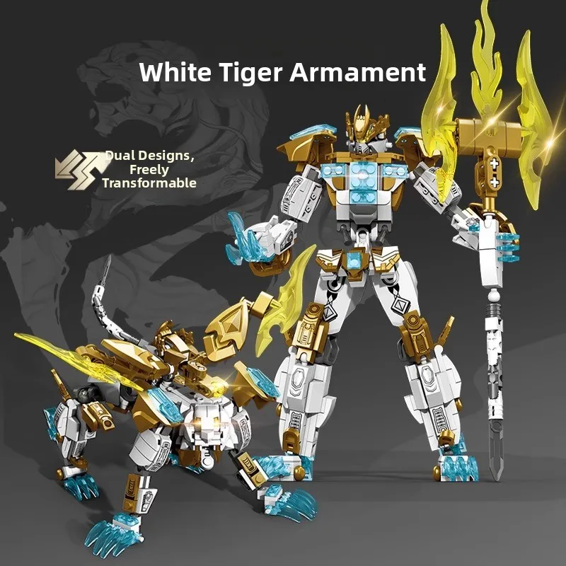 Mengbao National Trend Mecha Assembly Model Boys Dominant Costume Assembly Blos Plastic Toys from China Suitable for Ages 6+