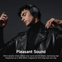 HOCO Retro Cuoio DELL'UNITÀ di elaborazione Senza Fili Bluetooth 5.4 Cuffie 40 MILLIMETRI Bassi Profondi Altoparlante Musica Sport HiFi Audio Auricolari Moda Over-Ear 2