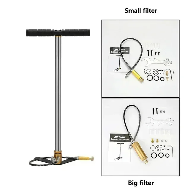 자동차 자전거용 고압 공기 압축기, 사냥 팽창기, HPA 탱크 다이빙 팽창기, PCP 펌프, 3 단, 300bar, 30mpa, 4500psi