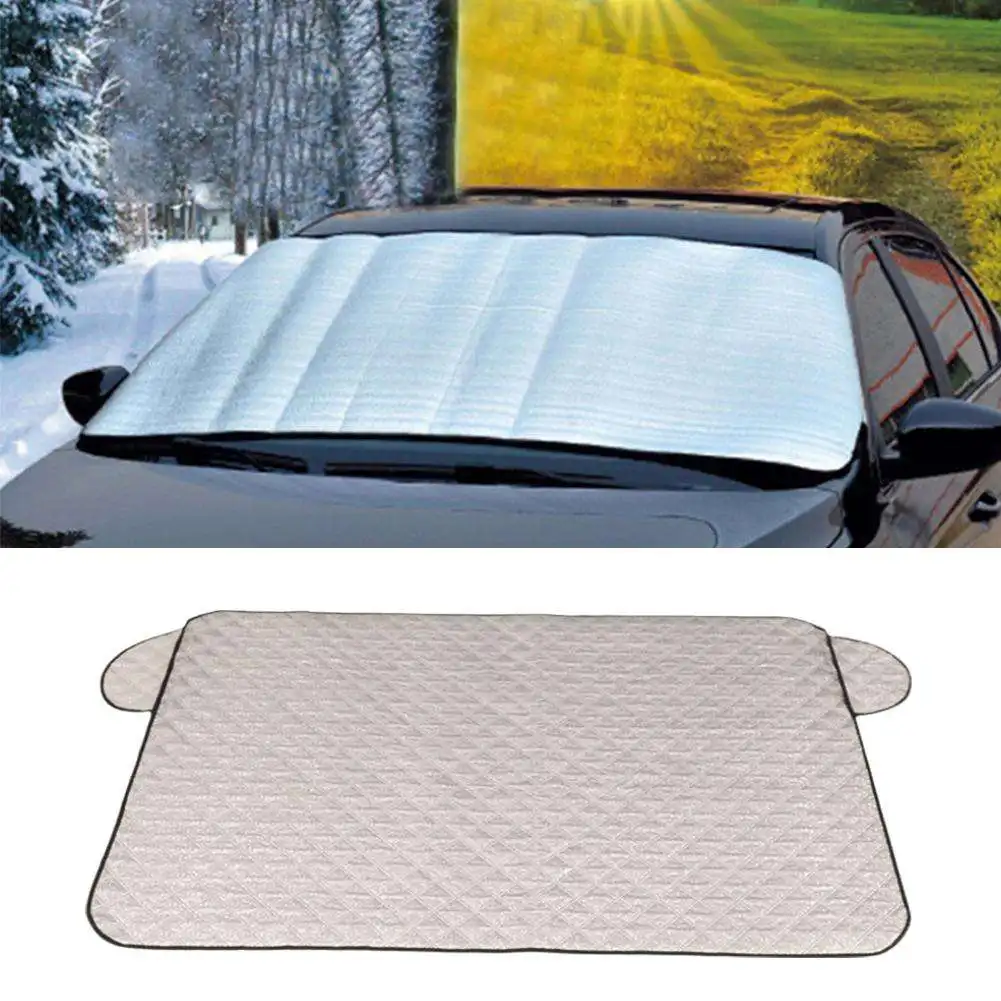 150*70cm Universal Car Front Windshield Cover Summer Sunshade Winter Ice And Snow Protective Mask Waterproof Car
