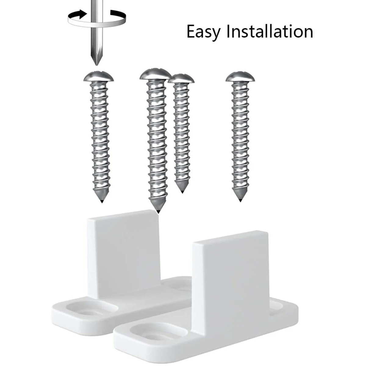 Plastic L-Guide Floor Guide Adjustable Sliding Parts Replacement For Sliding Barn Door Guides 2 PCS sliding barn door guide