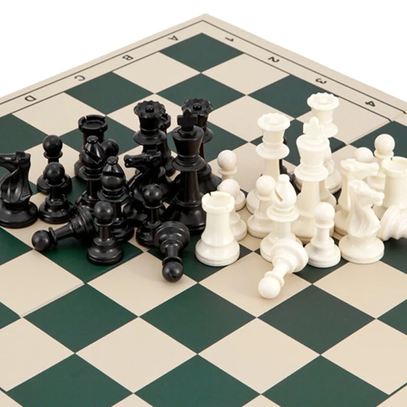Ajedrez-Medieval Chess Set for Kids, New Chess Game, King High, 97mm, 77mm, 64mm, No Chessboard, 32 Pieces, Playing Game Toys