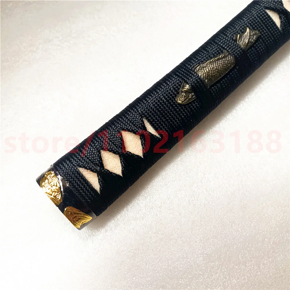 Unique Tsuka Handle Hilt Alloy Fuchi Menuki Kashira For Japanese Japan Samurai Katana Sword Fittings Fish Theme Real Rayskin New 5