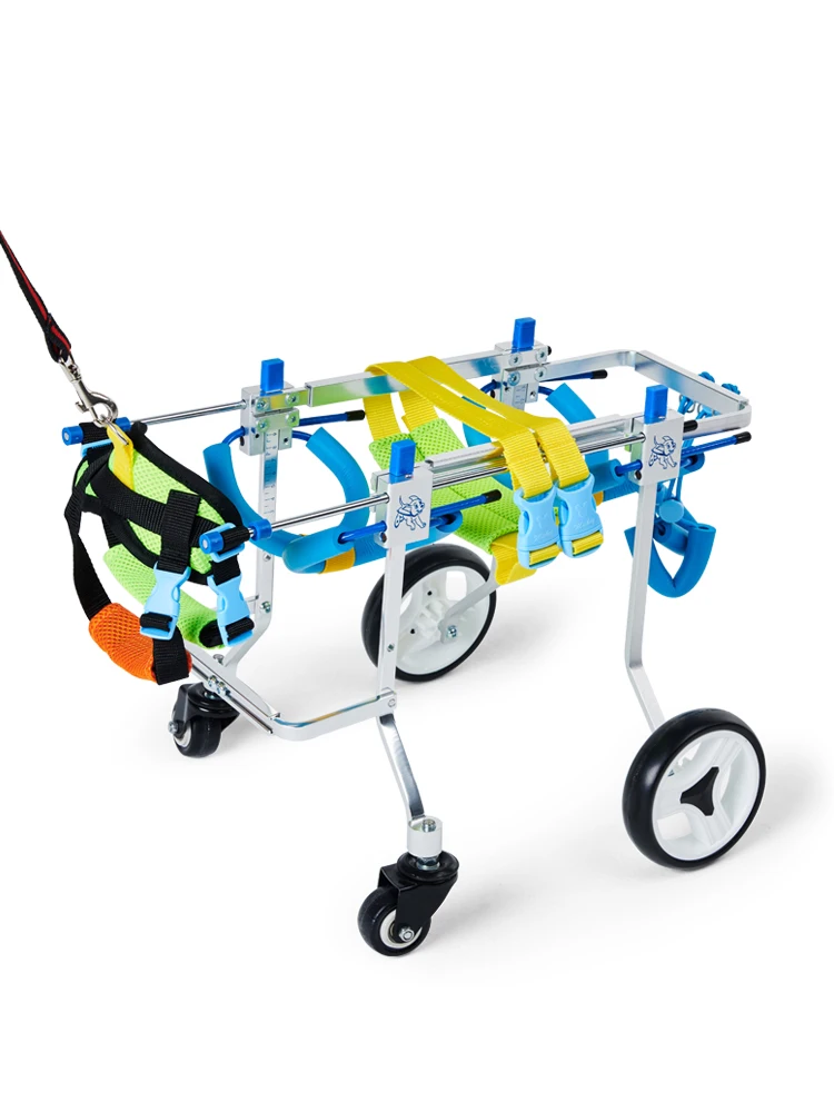 Dog Wheelchair Car Limb Dog Cat Disability Training Wheelchair Rehabilitation Scooter Assistive Tools Teddy Four-wheel Cart
