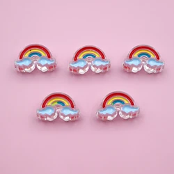 Rainbow Cloud Acrylic Beads for DIY Craft Accessories (Blue)
