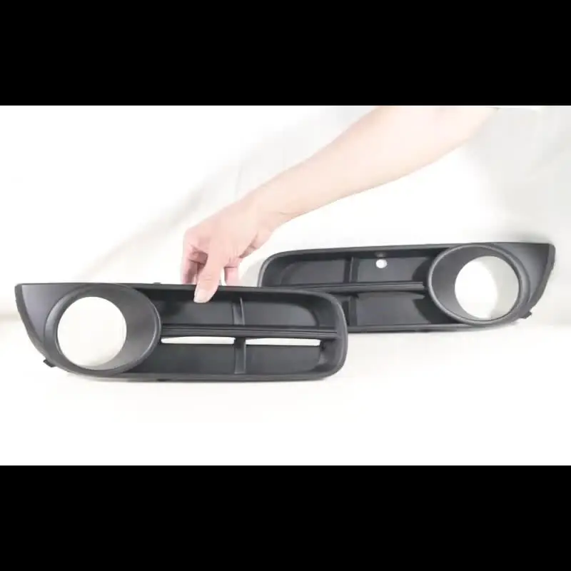 Left Right Front Bumper Grille Grill Fog Lights Hole Lamp
