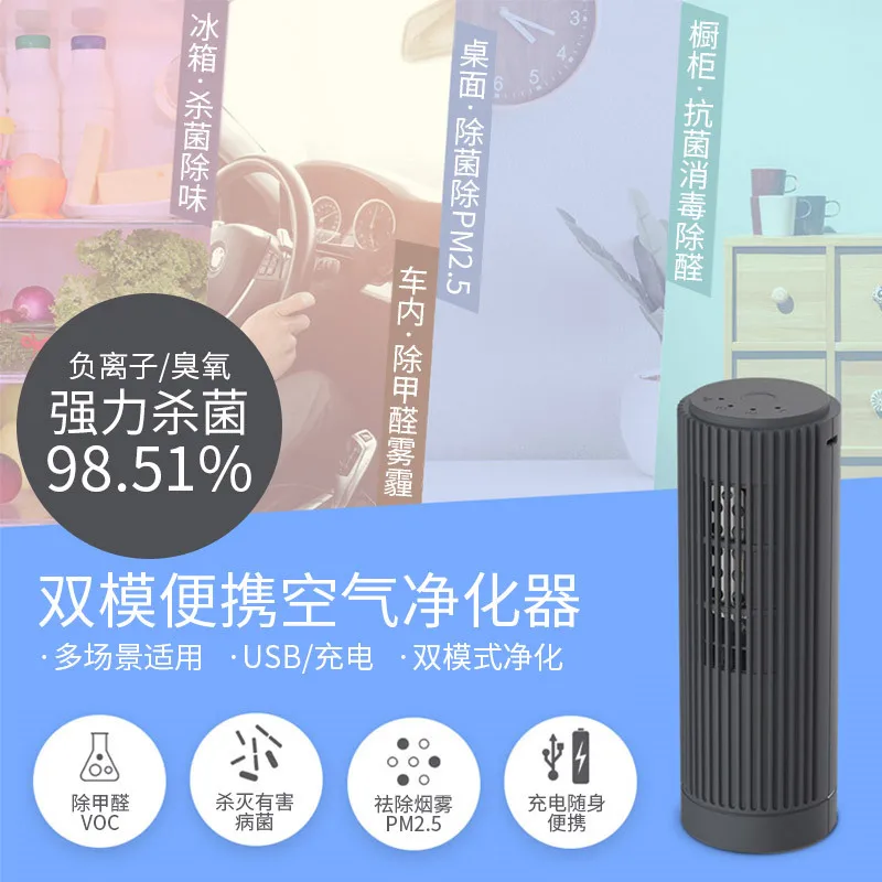 

Portable Air Purifier Refrigerator Sterilizer Sterilization Deodorant Purifying Air Fresh