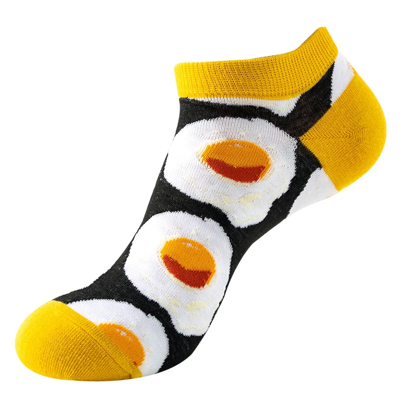 Men's Novelty High-Quality Geometric Fruit and Sushi Patterned Fashion Socks