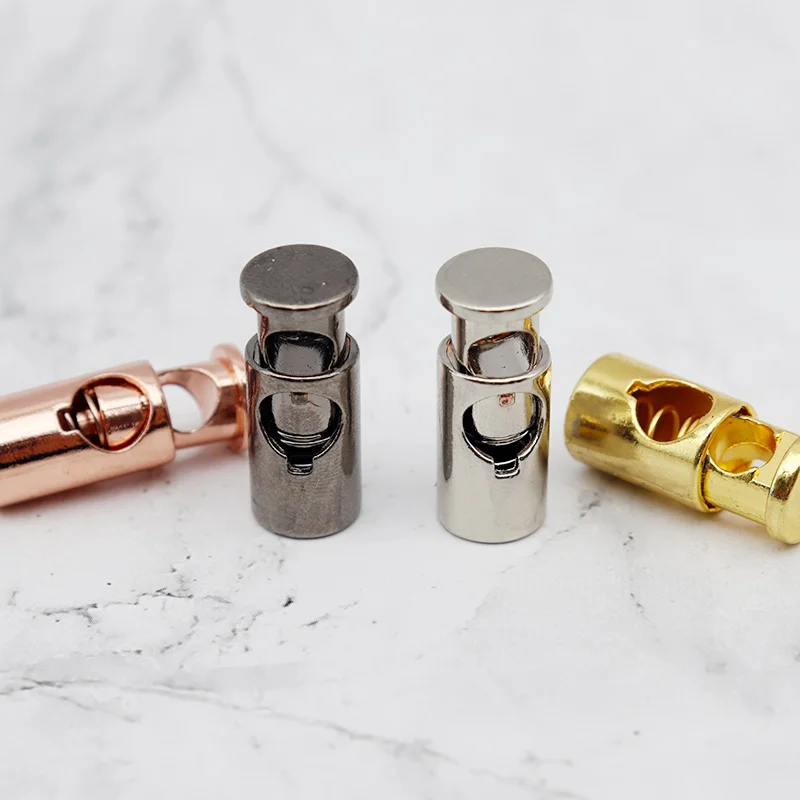 Weiou(20Pcs/10sets) Luxury Shoe Buckle Stoppers Zinc Alloy Metal Cord Lock Hollow Spring Buckles Drawstring Stops Accessories