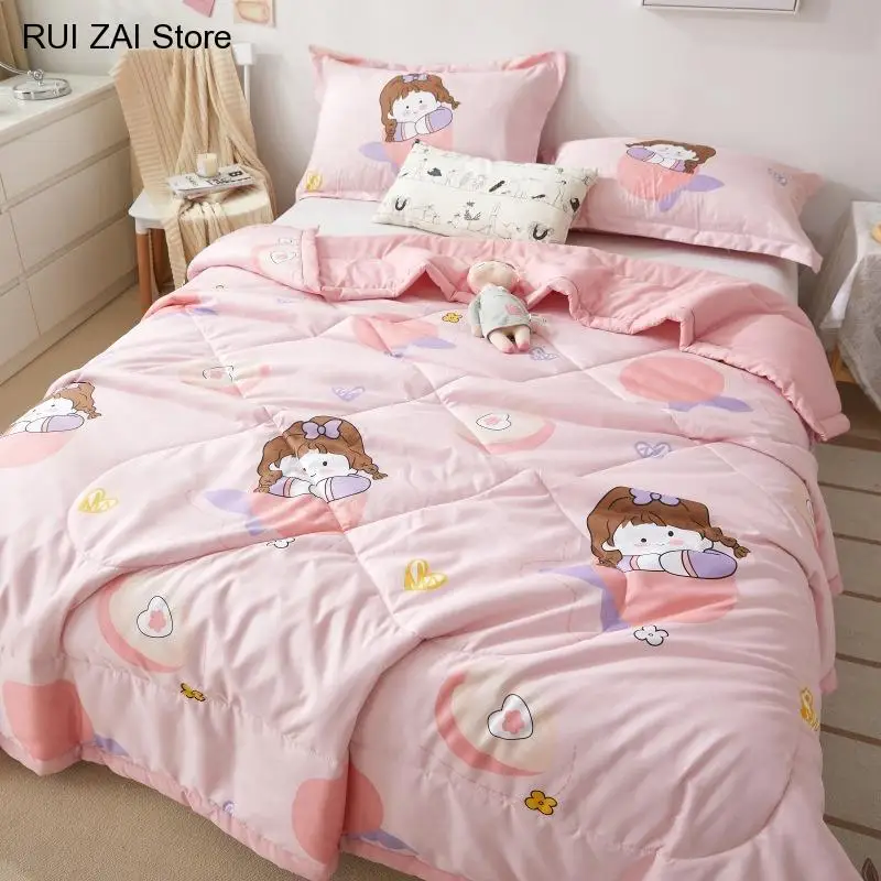 Spring Summer Comforter Adults Children Soft Breathable Quilting Quilt