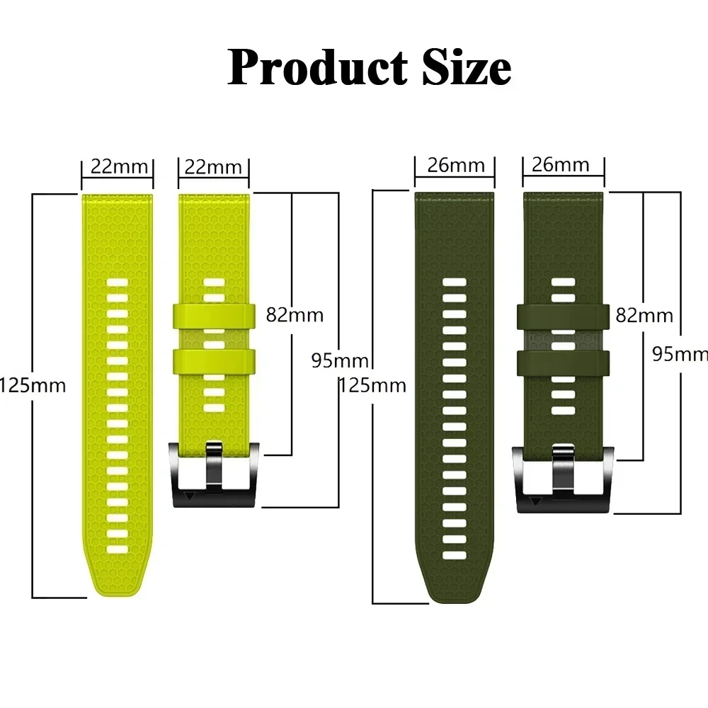 Versatile Quickfit Watch Strap - Premium Wrist Band Bracelet, 26mm/22mm Options