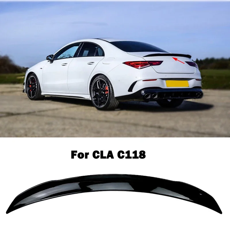 

Rear Spoiler Tail Wing Diffuser Trunk Spoilers For Mercedes Benz CLA C118 W118 CLA200 CLA260 CLA180 Rear Lip Car Styling Decorat