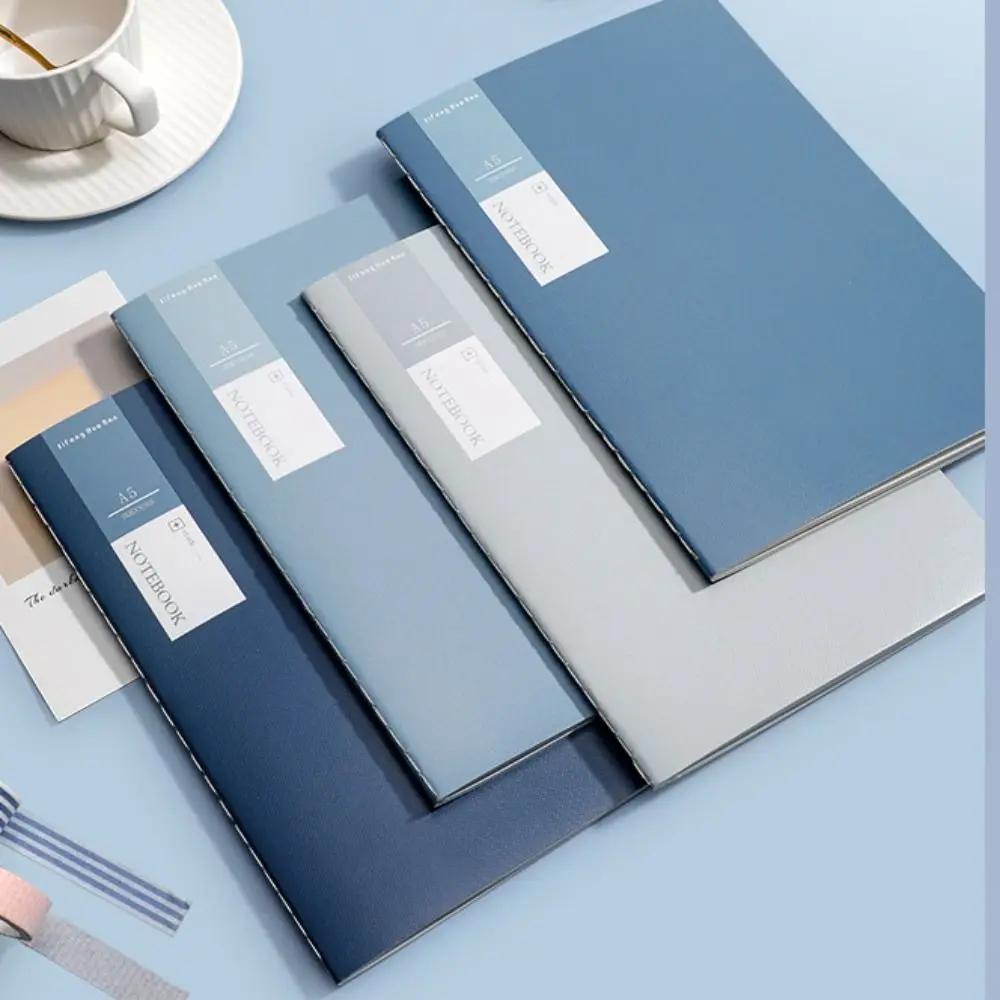 4 Stück verdickte A5/B5-Notizbücher, 36 Blatt, horizontal gestreifte Innenseiten, Übungsbuch, Flip-Over-Design, Zeitmanagement – Detail 7