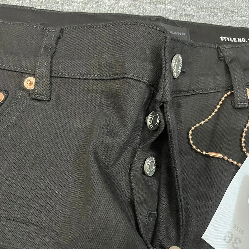 Best Quality Vintage Washed Black Jeans Pants Men Woman Casual Hip Hop High Street Autumn Trousers Fashion Simple 3