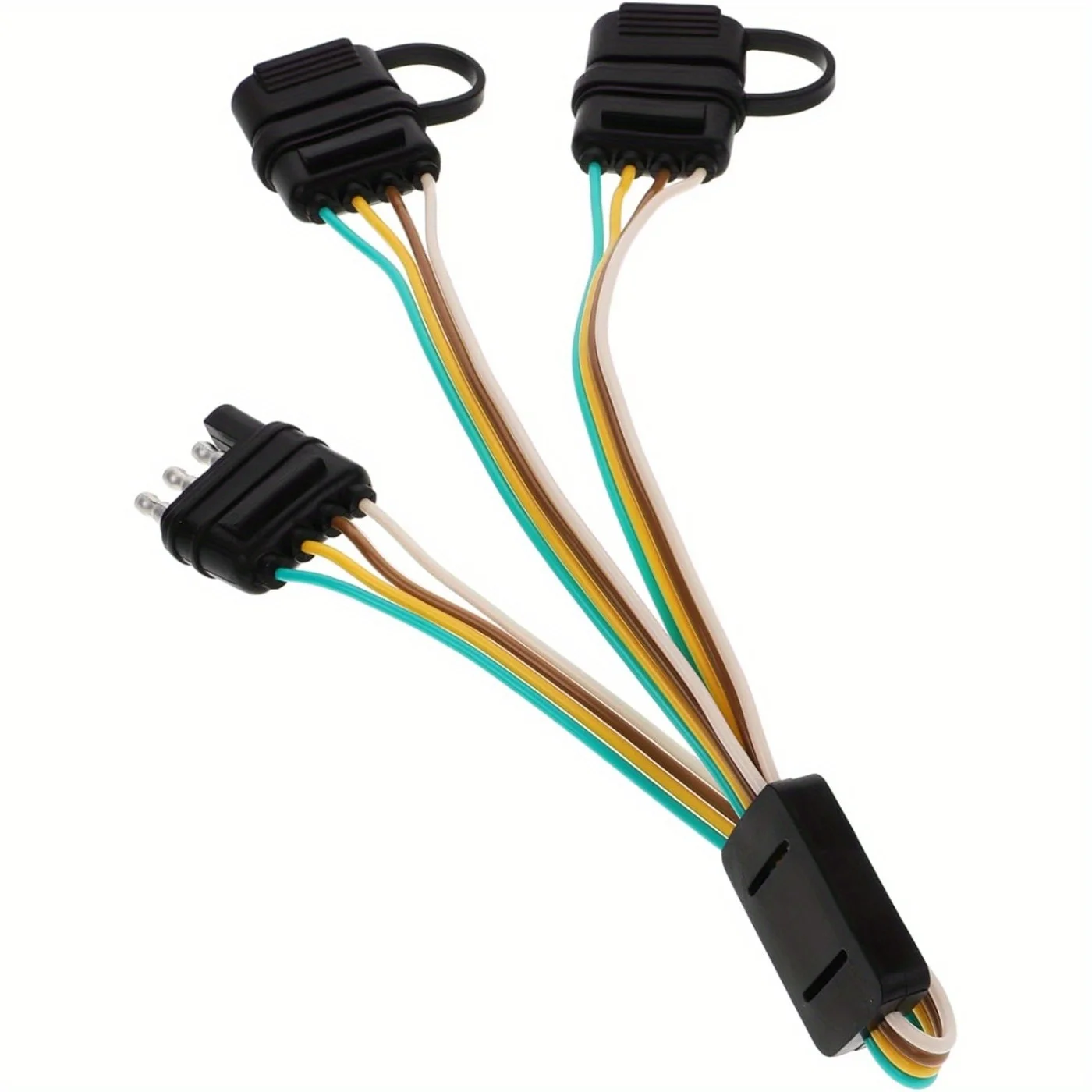 Universal Trailer Lighting and Accessory Connector Cable - Slot-Shaped Design