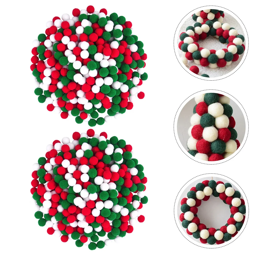 

Christmas Pom Poms Red Green White Fluffy Balls Diy Christmas Pompom Balls Colored Fuzzy Balls Small Pompoms Home Decorations