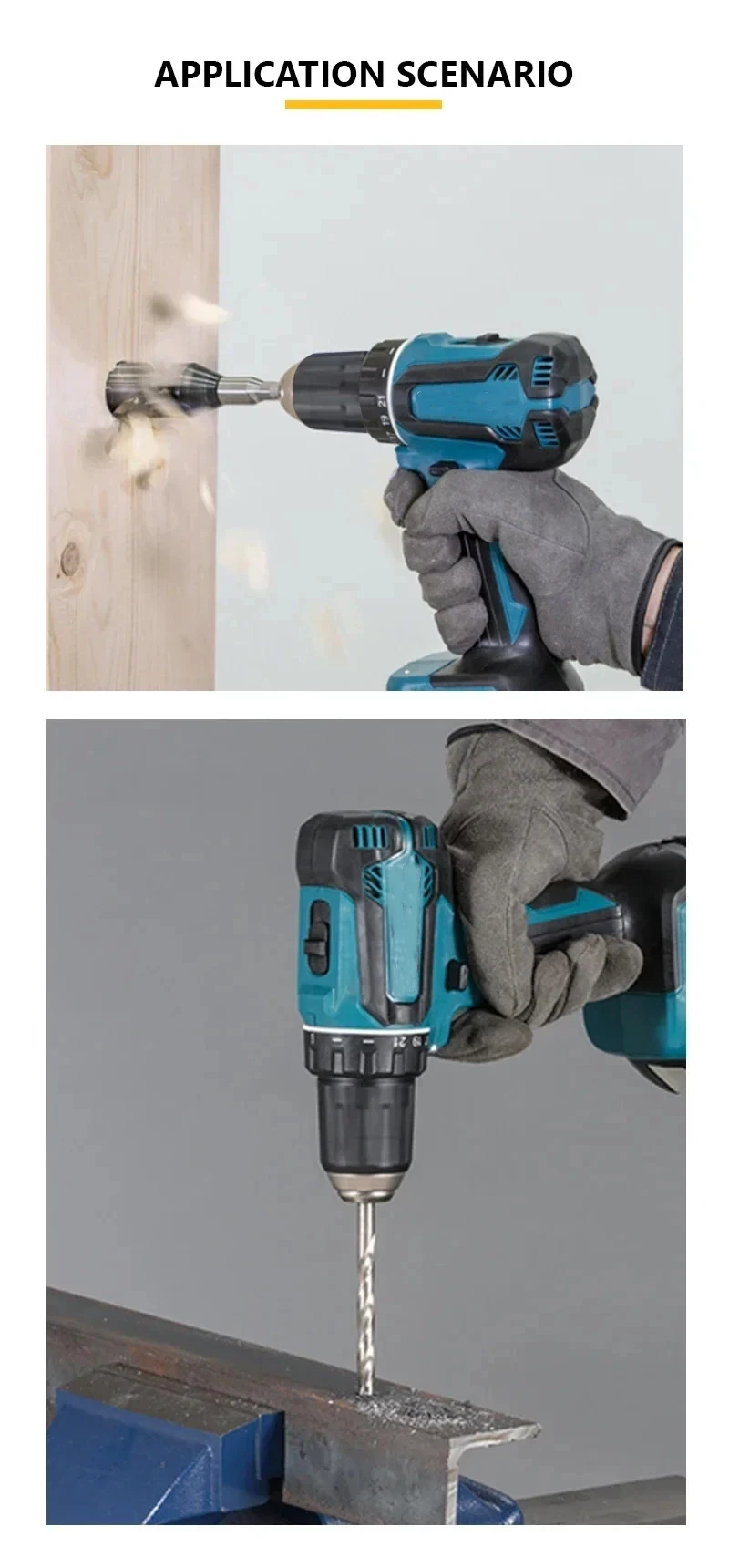 Fit Makita DDF485 10MM Cordless Compact Drill Multi-Function Screwdriver Brushle