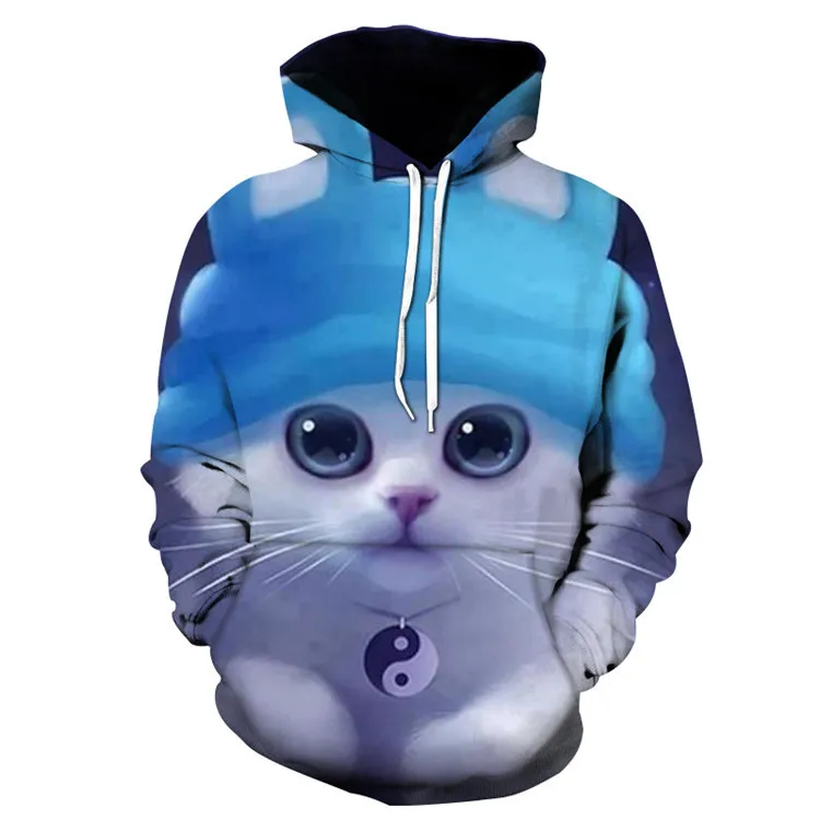 Зимний пуловер с капюшоном для