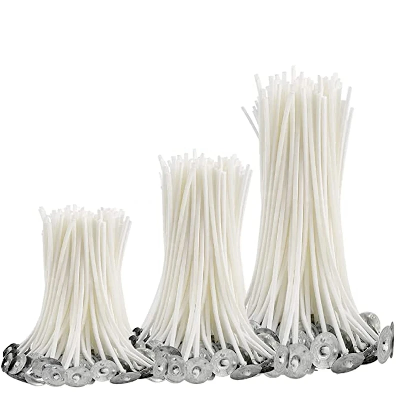 Candle Wicks Candle Making Non-toxic Durable Low Smoke Cotton Core DIY Materials Candlewick 100PCS/LOT 8 9 10 11 12cm