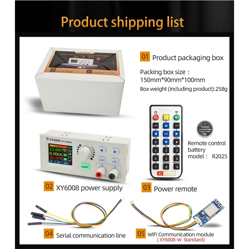 XY6008 XY6008W 60V 8A 480W For Dc Power Supply Step-down