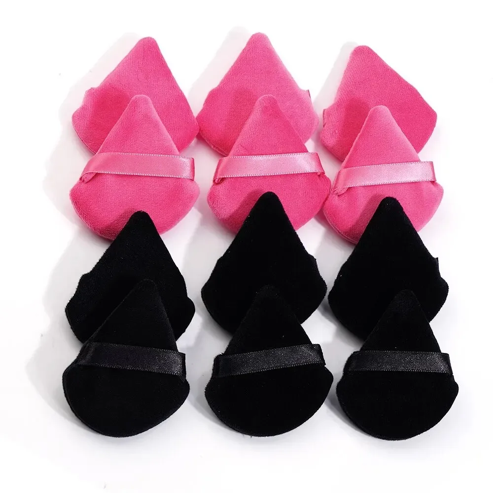 Triangle Powder Puff Wet Dry Use For Loose Powder Liquid Cosmetic Soft Plush Puff Makeup Foundation powder puff