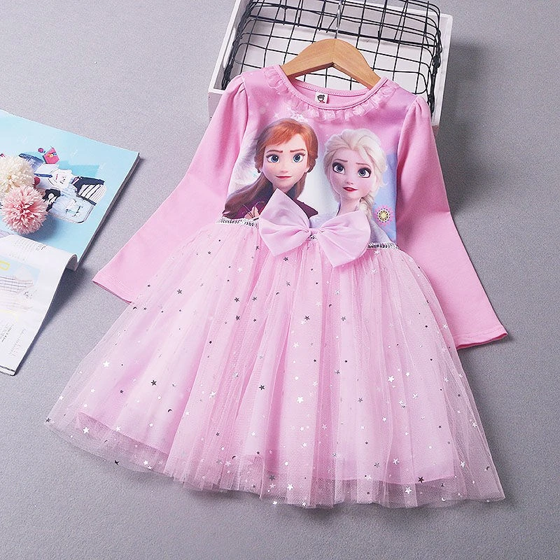 Disney Frozen Dress Disfraz Anna Elsa Princess Sofia Infantil Fever