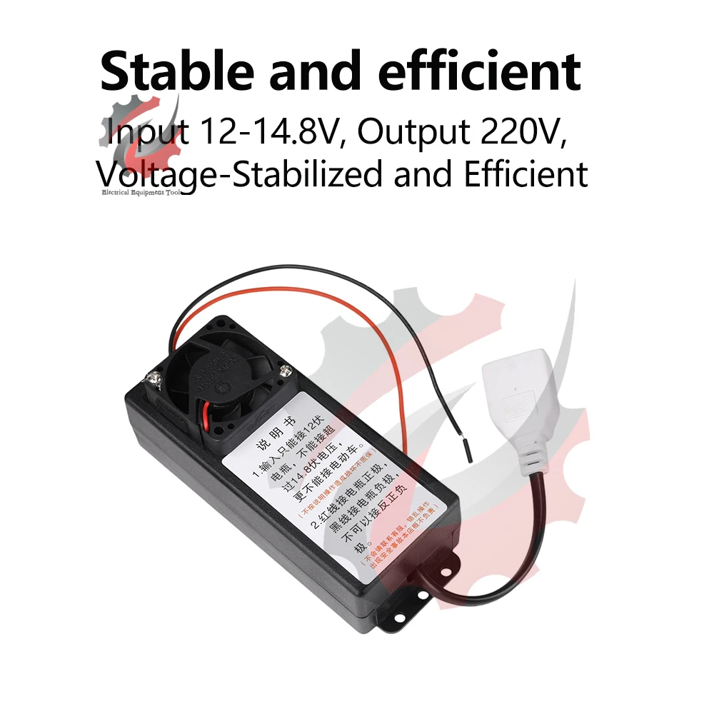 Inverter Boost 100W ad Alta Potenza da DC 12V-14.8V a 220V con Involucro Ignifugo per Uso Solare Esterno - Image 4