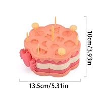 Children's Colored Mud Burger Noodle Machine Toy Rubber Mud Non toxic Mold Tool Set Handmade Clay Girl 2