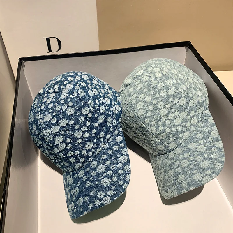 

Шляпы для женщин, повседневная Солнцезащитная джинсовая бейсболка, женская модная уличная Кепка с козырьком