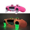 housse manette ps4 en silicone souple pour manette de jeu PS4, accessoires de jeu, brille dans la nuit, étui pour contrôleur