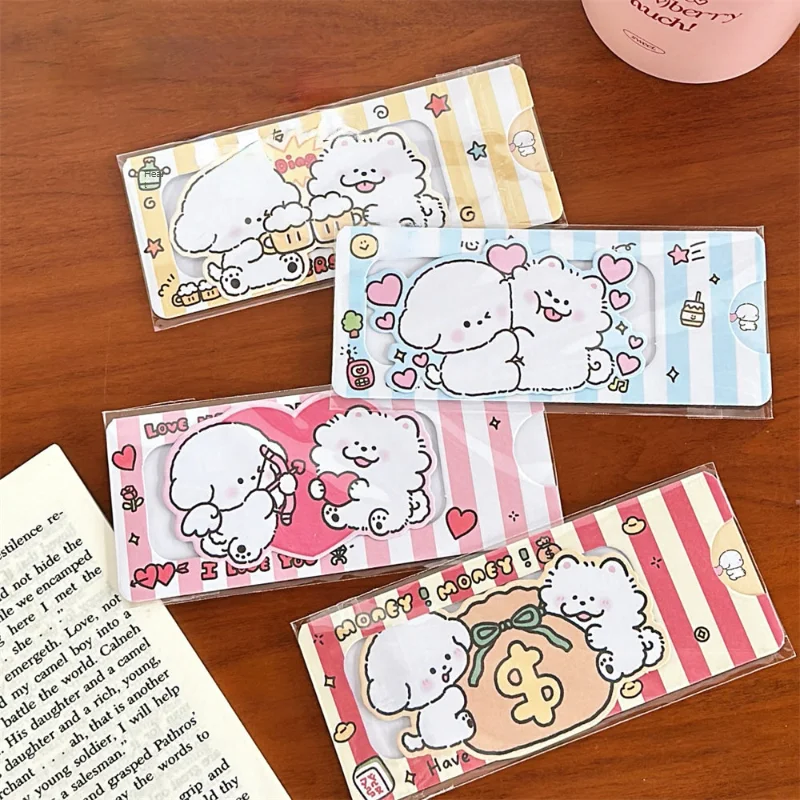 10 Pcs Creative Cute Dog Pulling Surprise Card Handmade 3D Blessing Card Couple Birthday Confession