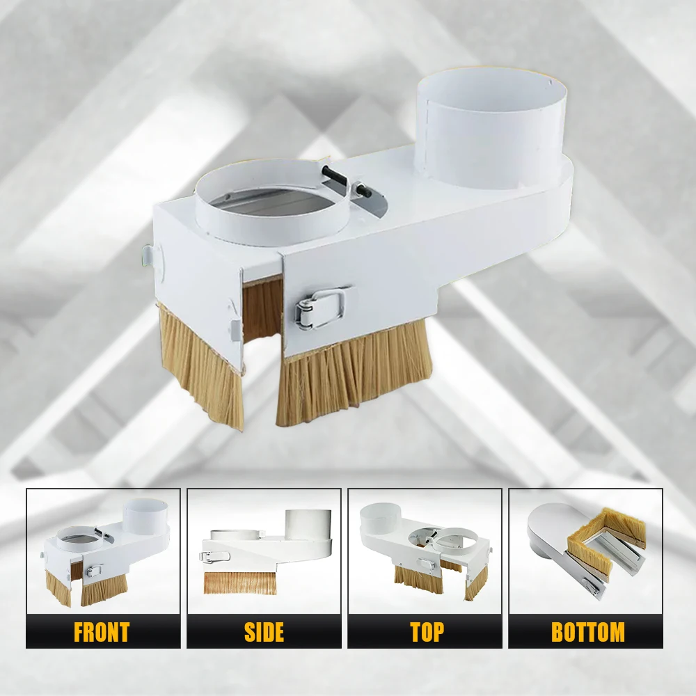 CNC Spindle Dust Collector Spindle Dust Shoe Cover Cleaner CNC Router Collector Engraving Milling Machine Woodworking Dust Cover 65mm 75mm 80mm 100mm