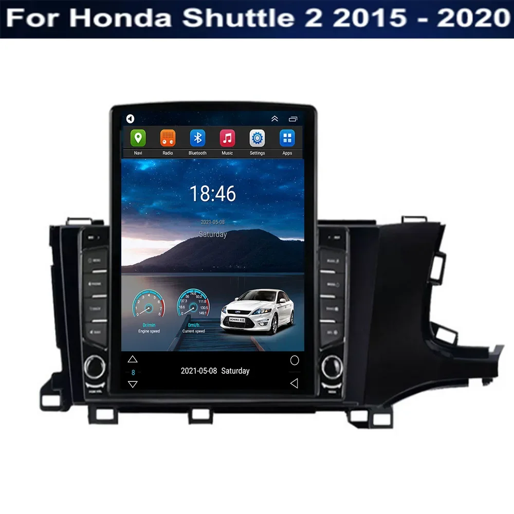 

For Tesla Style 2 Din Android 13 Car Radio For Honda Shuttle 2 2015 -2035 Multimedia Video Player GPS Stereo Carplay DSP RDS