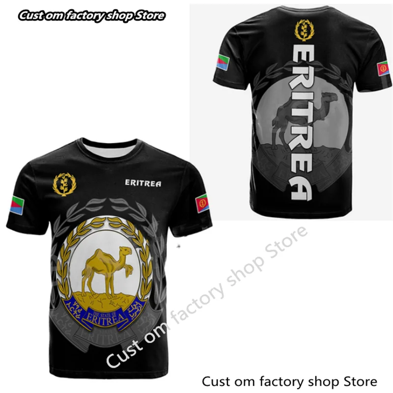 

Футболка Мужская/женская с 3D принтом, цветная Повседневная забавная рубашка с короткими рукавами в стиле ретро, африканская страна, Эритрея, Лев, уличная одежда, A6, на лето