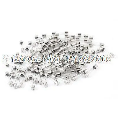 

250V 8A 6mm x 30mm Fast Blow Quick Glass Tube Fuses Silver Tone x 100