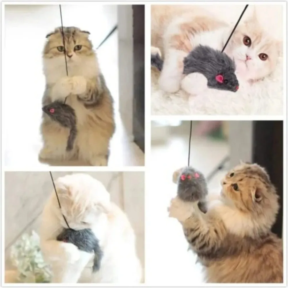 Cat Interactive Toy Simulation Mouse Hanging Door Retractable Cat Interactive Toy Scratch Rope Mouse Pet Supplies - Image 5
