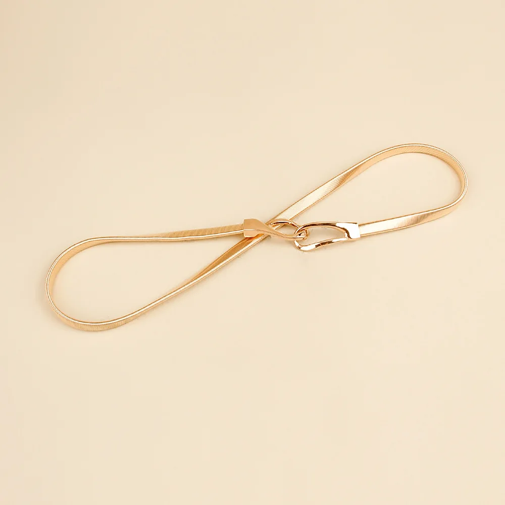 Cintura Gioiello Sottile Oro Donna - Catena Decorativa 110x0,8 cm
