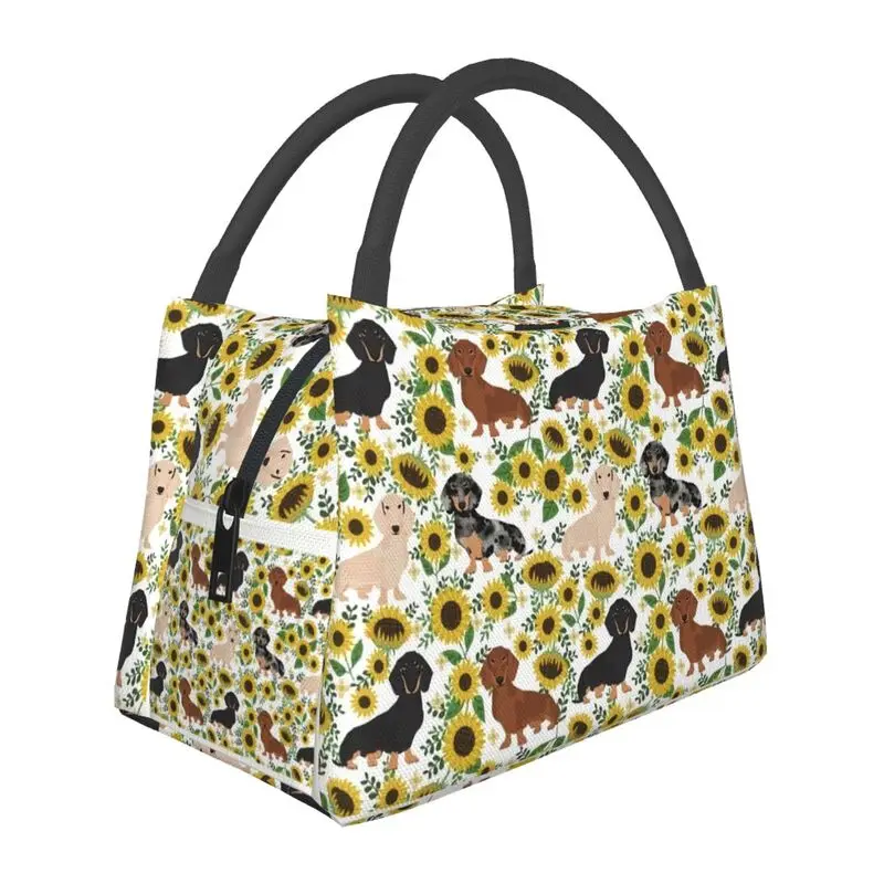 

Custom Badger Sausage Dog Lunch Bag Men Women Thermal Cooler Insulated Lunch Boxes for Picnic Camping Work Travel