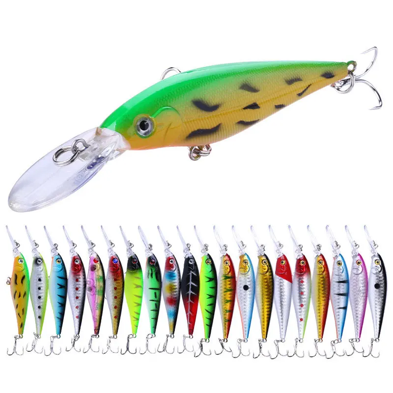 1Pcs Floating Fishing Lure Pike Bait Classical Minnow 11cm 10.5g Jerkbait Deep Swim Topwater Wobblers Crankbait