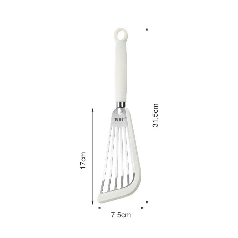 Stainless Steel Silicone Handle Steak Spatula Cooking Accessory Kitchen Tool Kitchen Accessory Item Non-stick Cookware