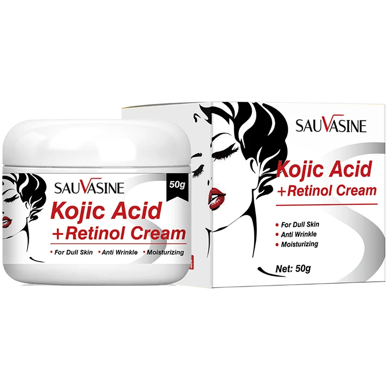 

Kojic Acid Retinol Whitening Cream Light Wrinkle Anti-aging Smooth Rough Skin Improve Skin Texture Fine Pores Whitening Skin New