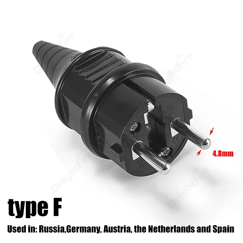 EU Plug-Black