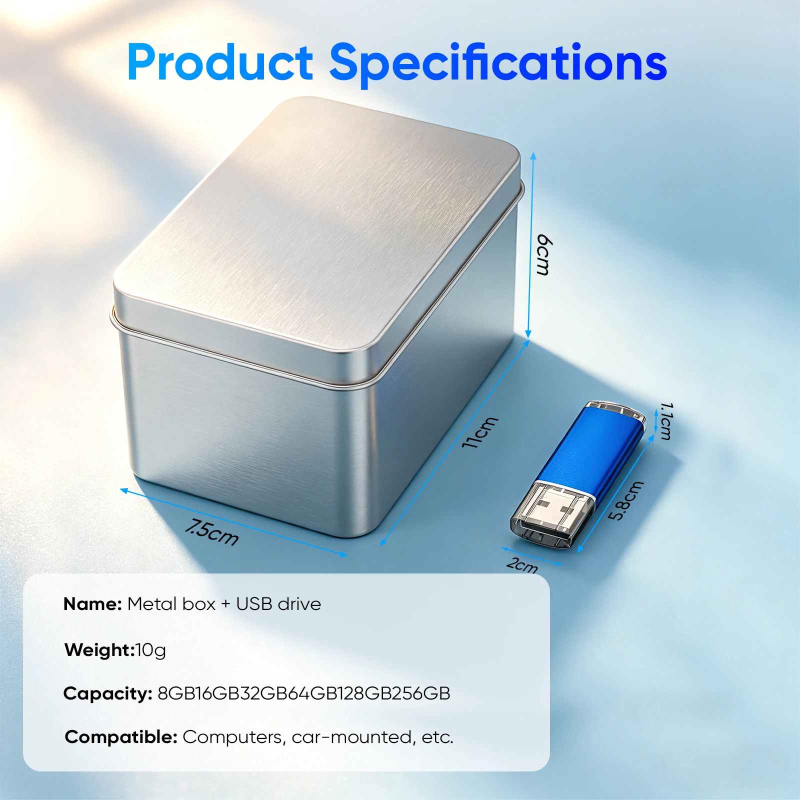 무료 맞춤형 로고 10개/세트 금속 USB 플래시 펜 드라이브 4GB 펜드라이브 32GB 메모리 스틱 실제 용량 8GB U 디스크 64G Cle Usb