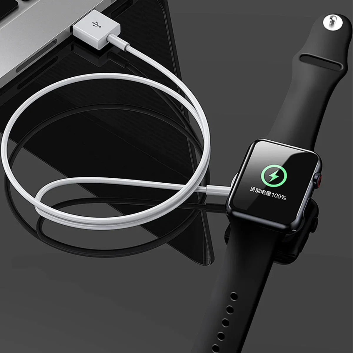 Neues magnetisches kabelloses USB-A-Schnellladegerät für Apple Watch Ultra Series 9 8 7 6 SE Typ-C-Ladekabel für iWatch Series 5 3 2. – Detail 5