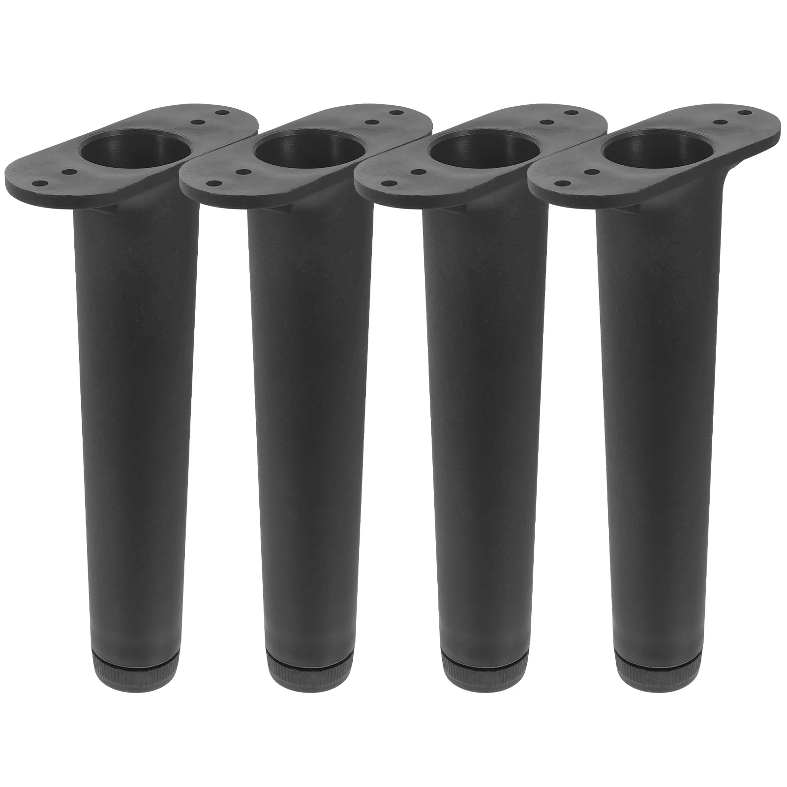 

4 Pcs Bed Support Frame Black Legs Replacement Center Extra Large Adjustable Plastic Steel