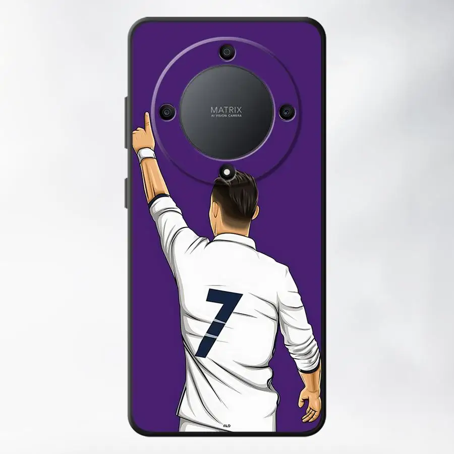 Football Star Numbers Soft Phone Case Cover