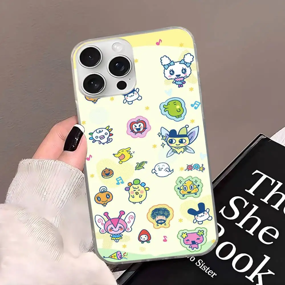 Kawaii Tamagotchi Mametchi Satin Glossy Colorful Phone Case