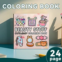 Beauty Stuff Coloring Book 24 Page Adult Picture Books Gift Birthday Party Relieve Stress Kill Time Graffiti Painting Drawing ﻿ 1
