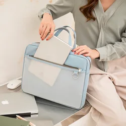 Refreshing Cute Girl Briefcase Large-capacity Data Test Paper Storage Bag Multifunction Document Organize Handbag Accessories
